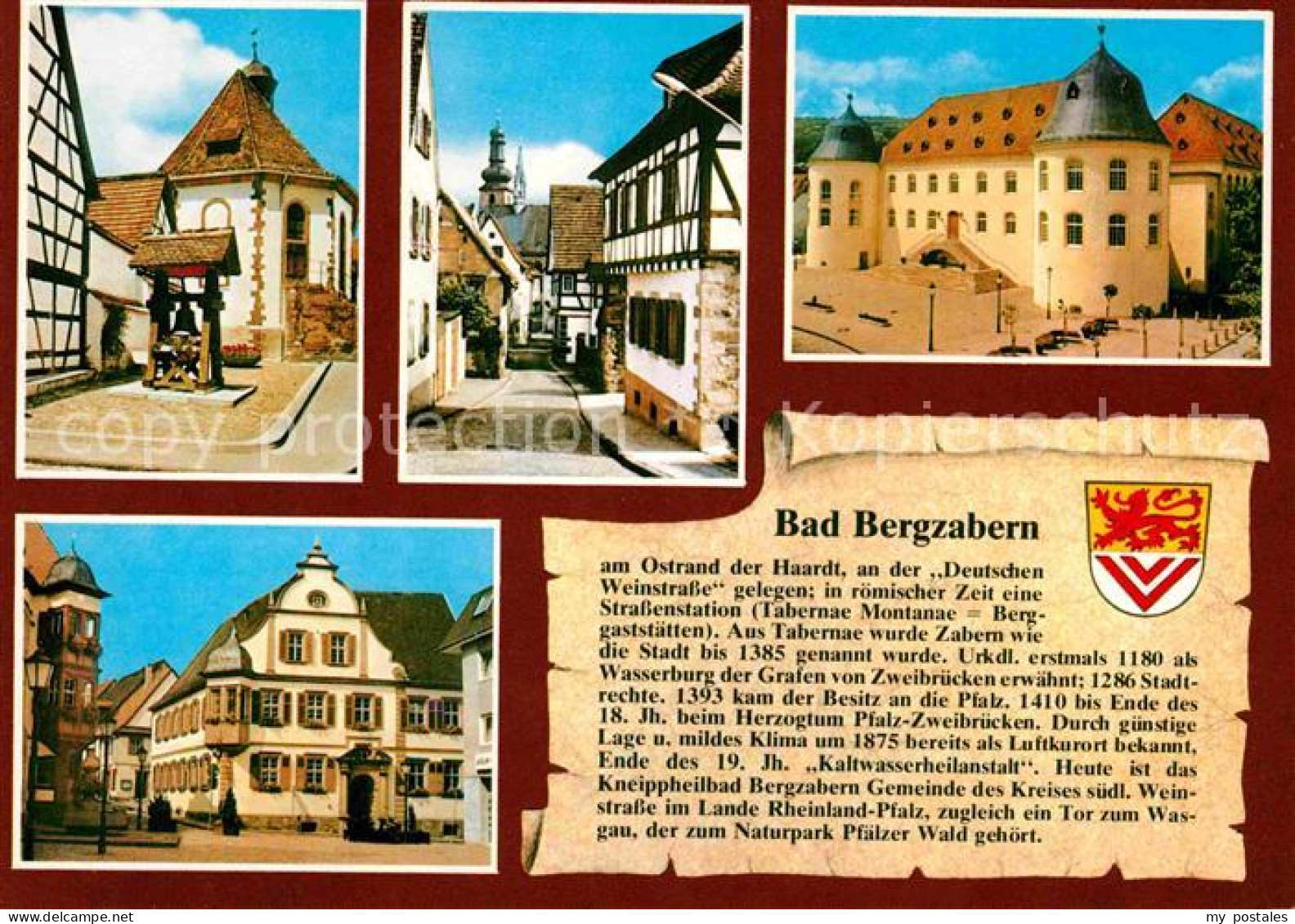 72661423 Bad Bergzabern Hunsbach Plaetzel Bergkirche Pfargasse Schloss Altes Rat - Bad Bergzabern