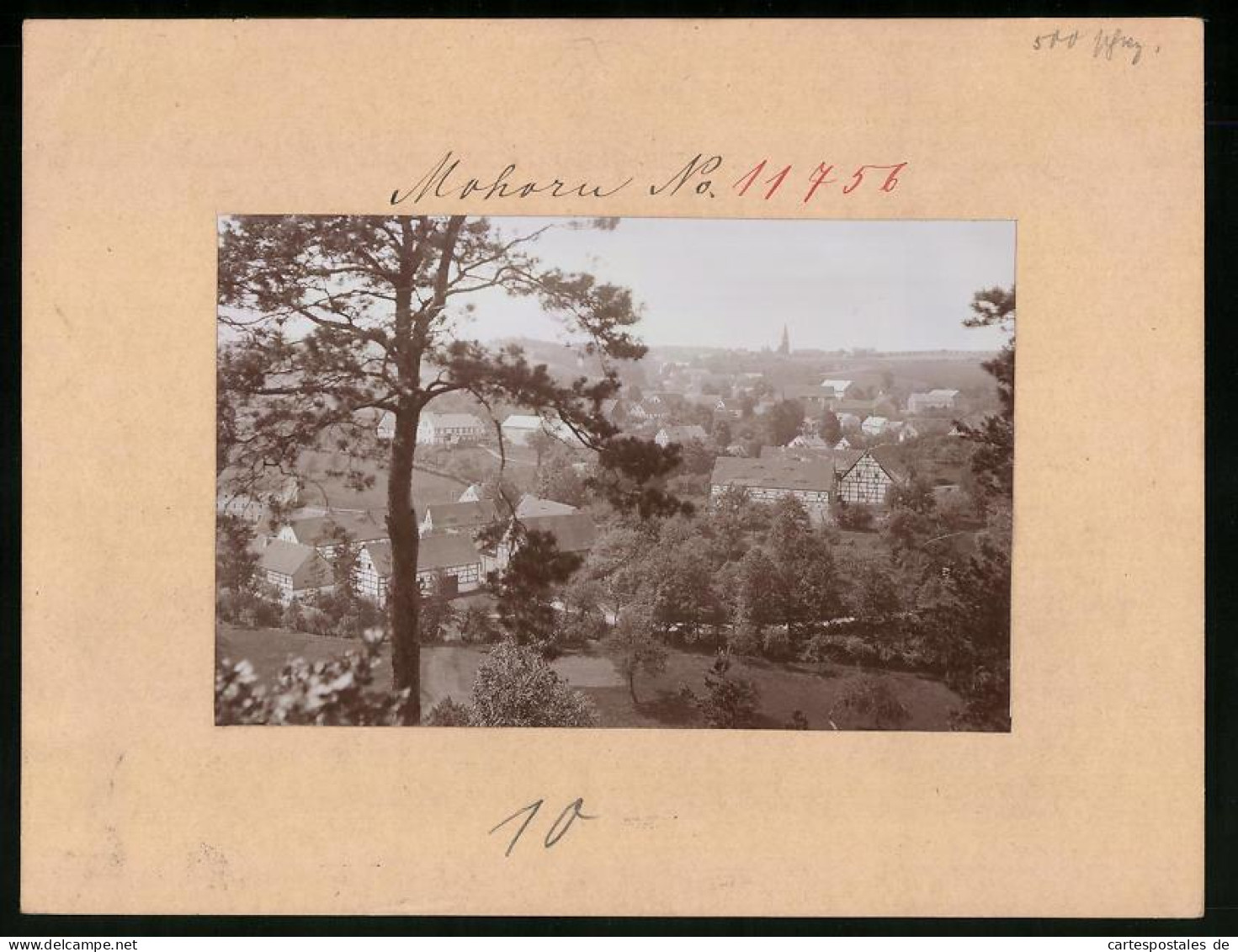 Fotografie Brück & Sohn Meissen, Ansicht Mohorn, Panorama Der Ortschaft Mit Fachwerkhäusern  - Lieux