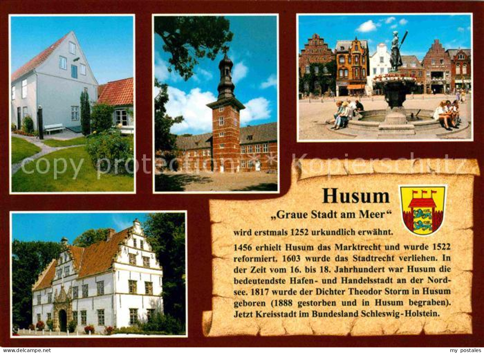 72655663 Husum Nordfriesland Storm-Haus Schloss Markt  Husum - Husum