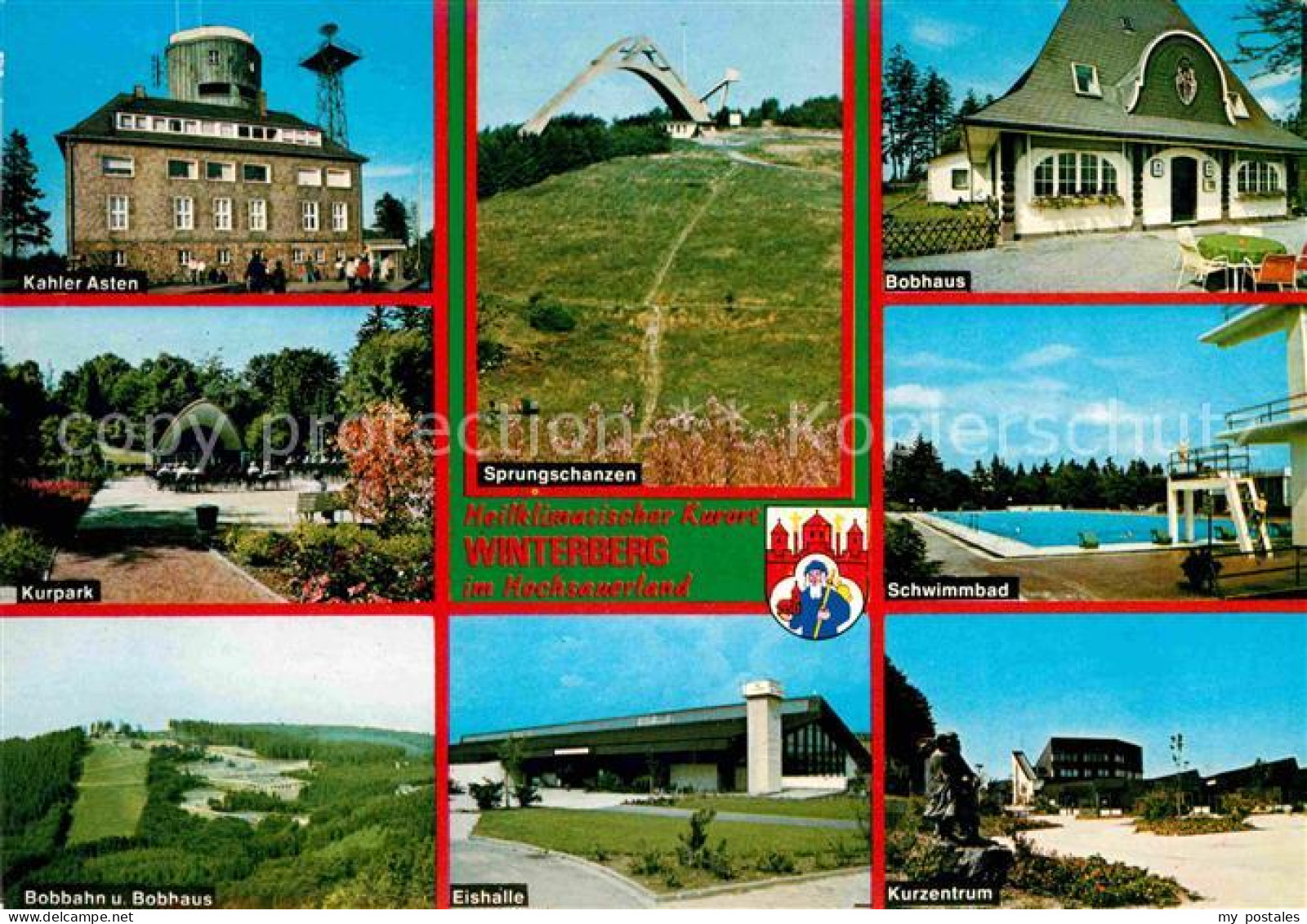 72655123 Winterberg Hochsauerland Kahler-Asten Bobhaus Sprungschanze Kurzentrum  - Winterberg