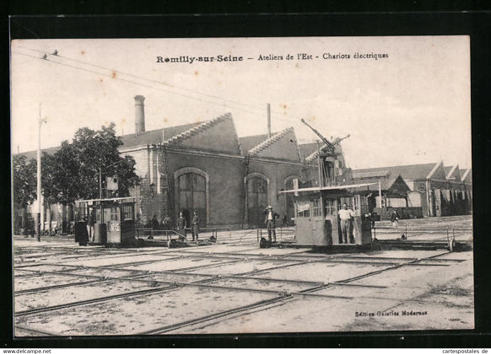 CPA Romilly-sur Seine, Ateliers De L' Est, Chariots Electriques  - Romilly-sur-Seine