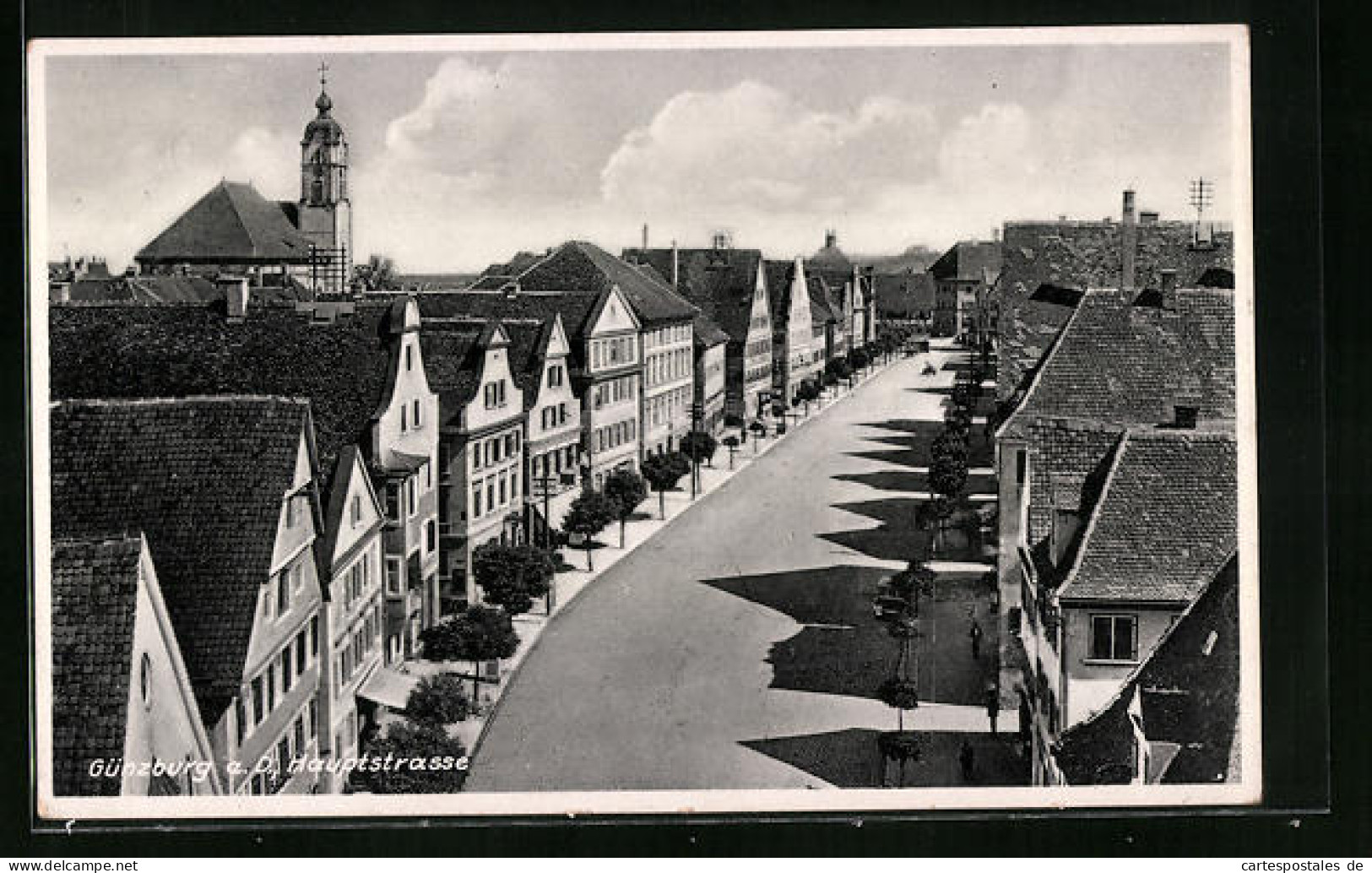 AK Günzburg A. D., Hauptstrasse Mit Bäumen  - Guenzburg