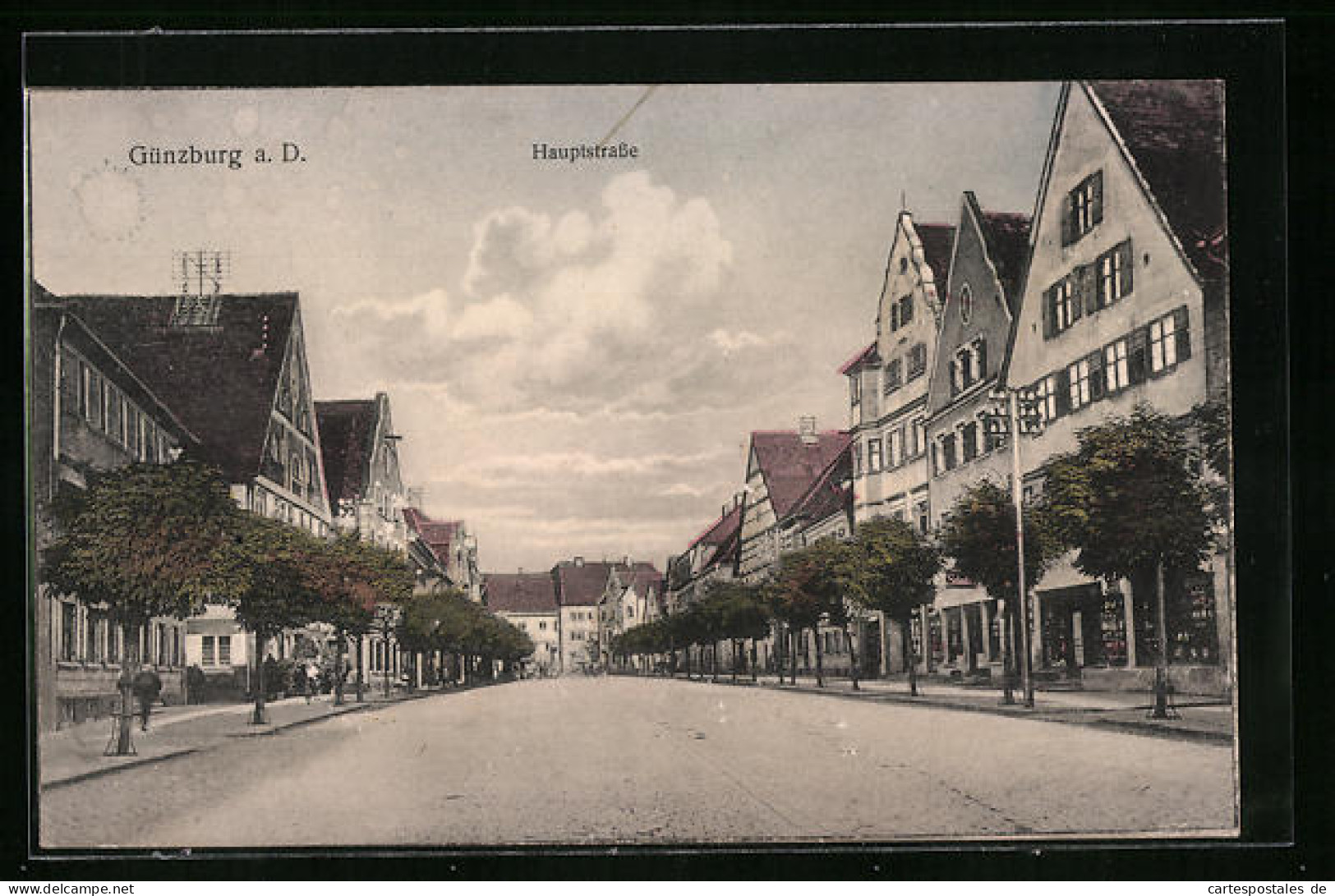 AK Günzburg A. D., Hauptstrasse Mit Bäumen  - Guenzburg