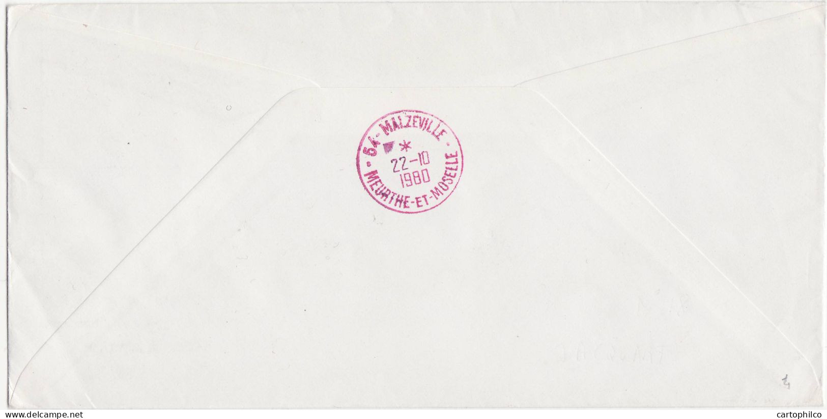 'TAAF Lettre Marion Dufresne MArtin De Vivies ST Paul 10 10 1980 Pour Malzeville Amiral D''Entrecosteaux' - Cartas & Documentos