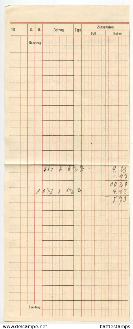 Germany 1940 Cover W/ Letter & Invoice; Bruchmühlen (Kr. Herford) - Spar- Und Darlehnskasse, Riemsloh; 12pf. Hindenburg - Covers & Documents