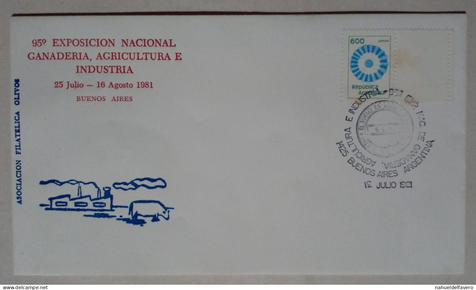 Argentine - Enveloppe Premier Jour, Thème 95ème Exposition Rurale (1981) - Neufs