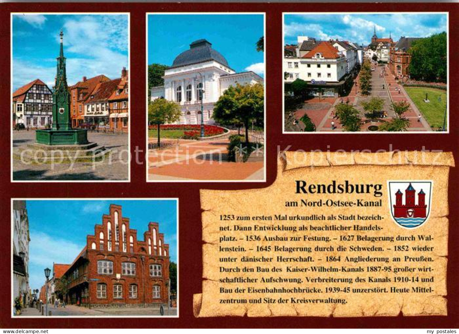 72654439 Rendsburg Brunnen Kurhaus Rathaus Park Rendsburg - Rendsburg