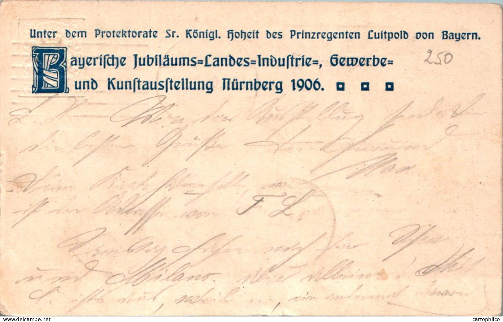 CPA Nurnberg 1906 Jubilaums Bayern Pour Koln Coeln Lion - Nürnberg
