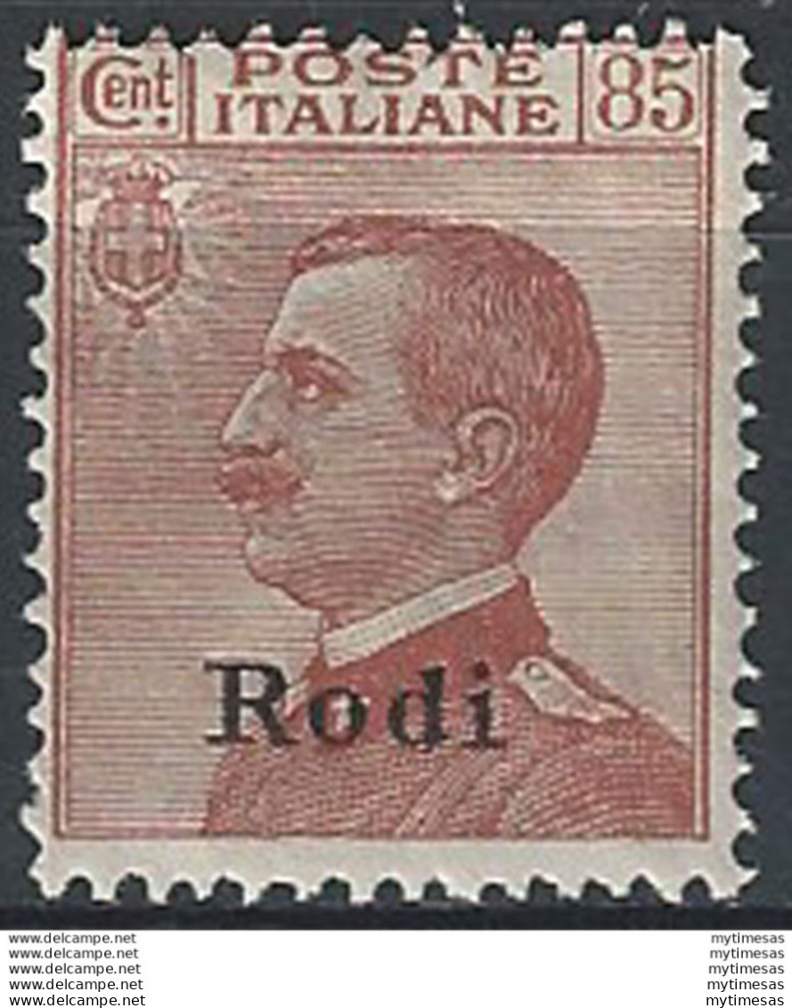 1922-23 Egeo Rodi 85c. MNH Sassone N. 13 - Other & Unclassified