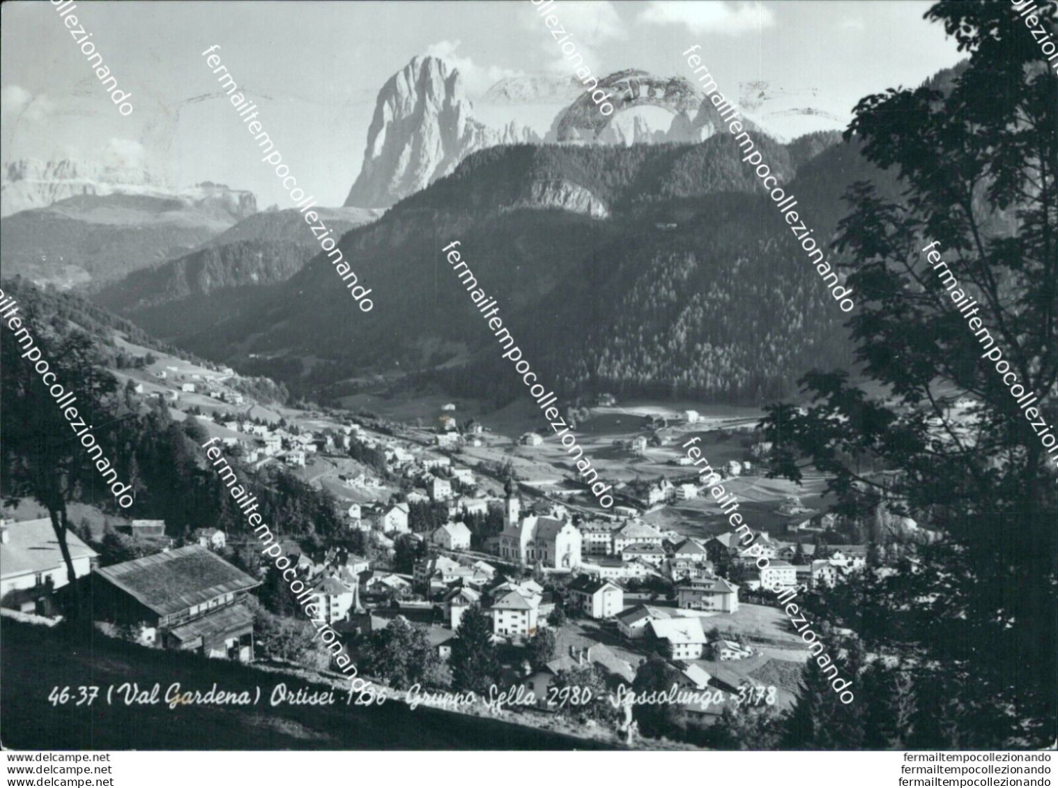 Bh321 Cartolina Val Gardena Ortisei Sassolungo - Bolzano (Bozen)