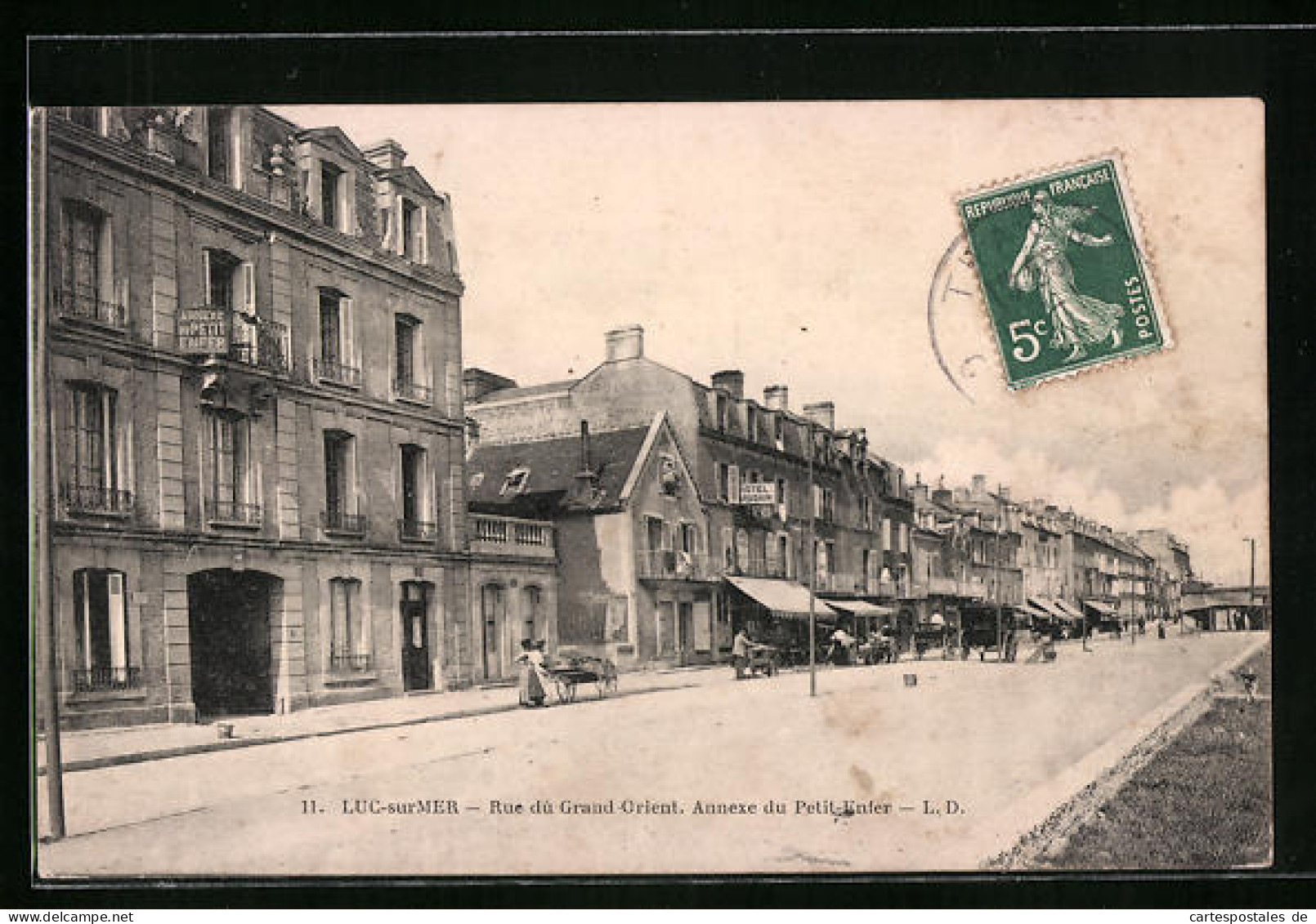 CPA Luc-sur-Mer, Rue Du Grand Orient, Annexe Du Petit-Enfer  - Luc Sur Mer