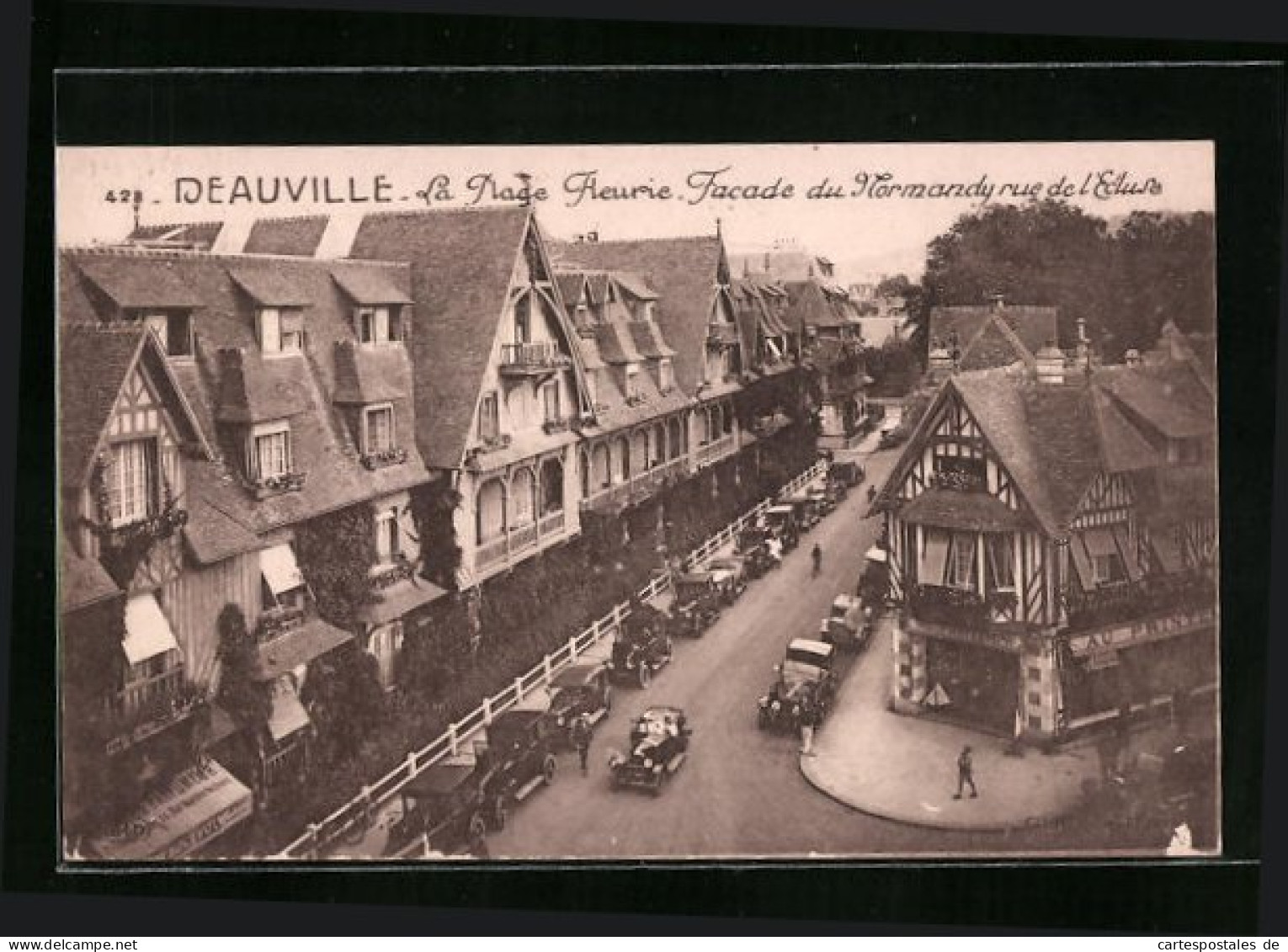 CPA Deauville, La Plage Fleurie - Facade Du Normandy Rue De L`Ecluse  - Deauville