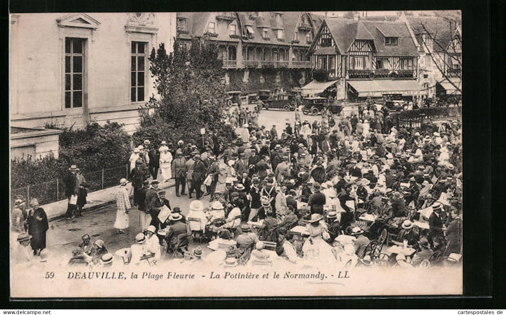 CPA Deauville, Plage Fleurie - La Potiniere Et Le Normandy  - Deauville