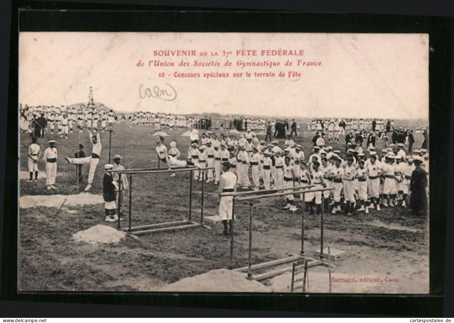 CPA Caen, Fete Federale De Gymnastique 1911 - Concours Speciaux Sur Le Terrain De Fete  - Caen