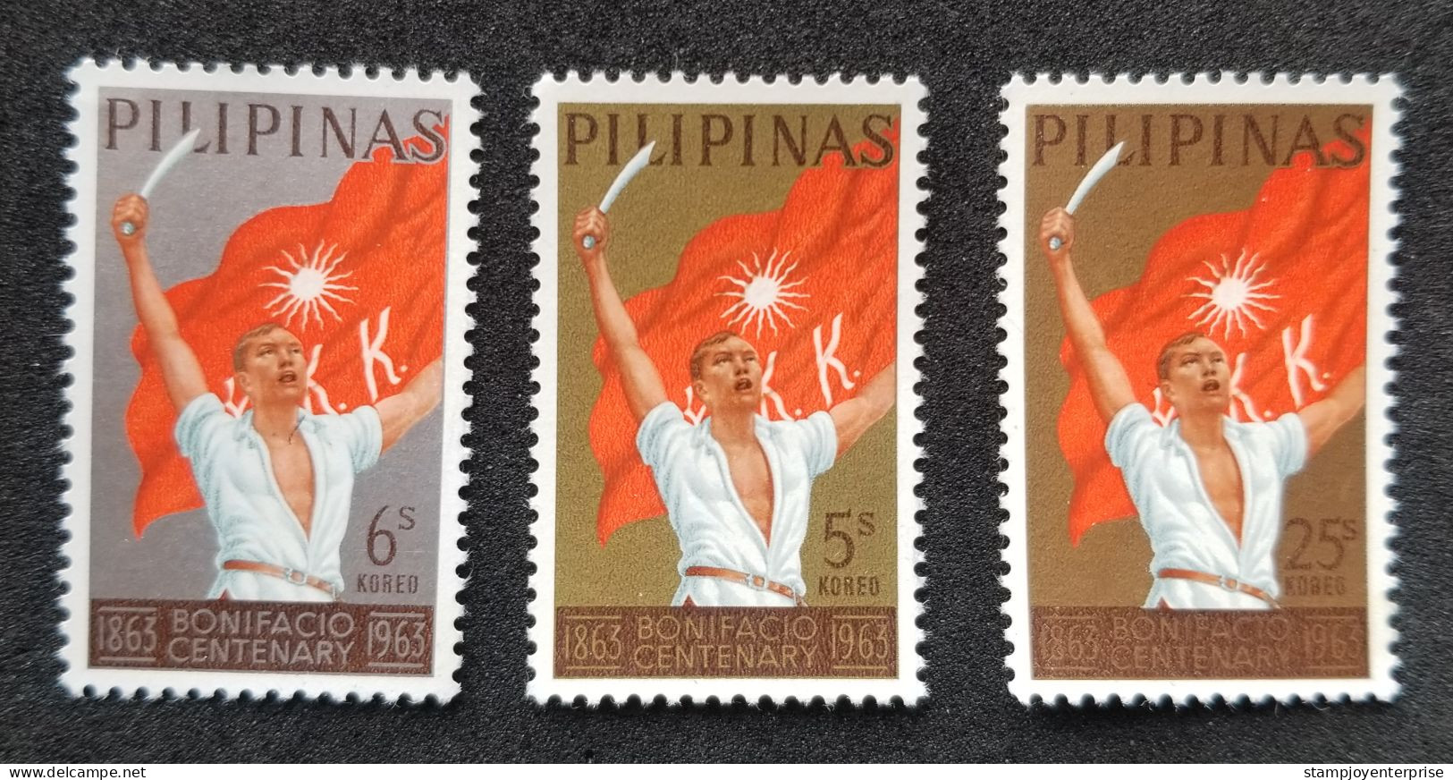 Philippines Centenary The Birth Of Andres Bonifacio 1963 (stamp) MNH - Filippijnen