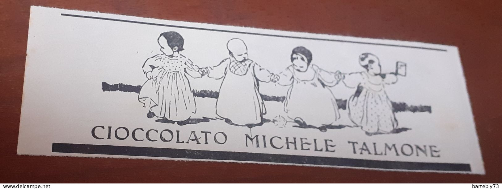 Pubblicità Cioccolato Michele Talmone (1915) - Pubblicitari