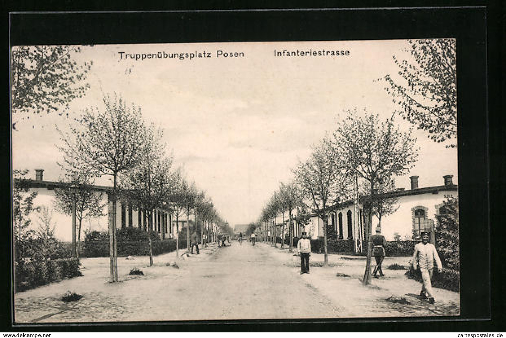 AK Posen, Truppenübungsplatz, Infanteriestrasse  - Posen