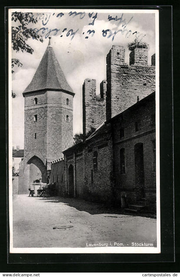 AK Lauenburg I. Pom, Stockturm  - Pommern