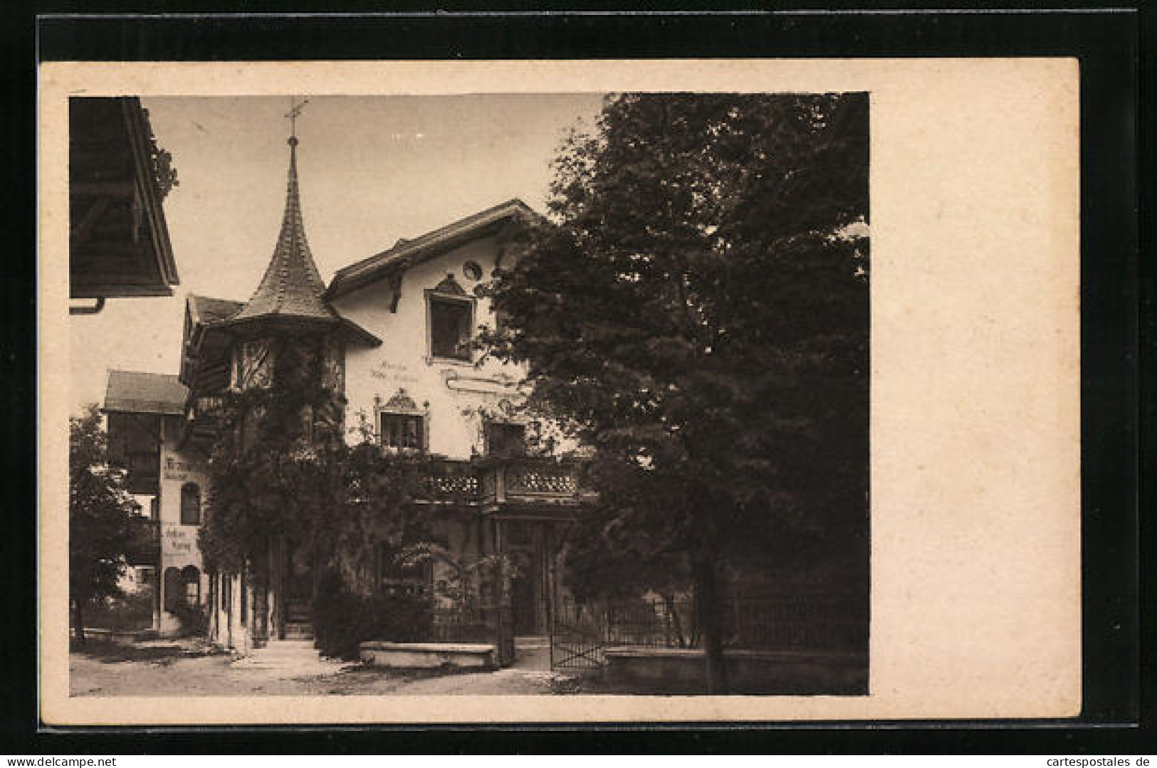 AK Oberammergau, Villa Anton Lang  - Oberammergau