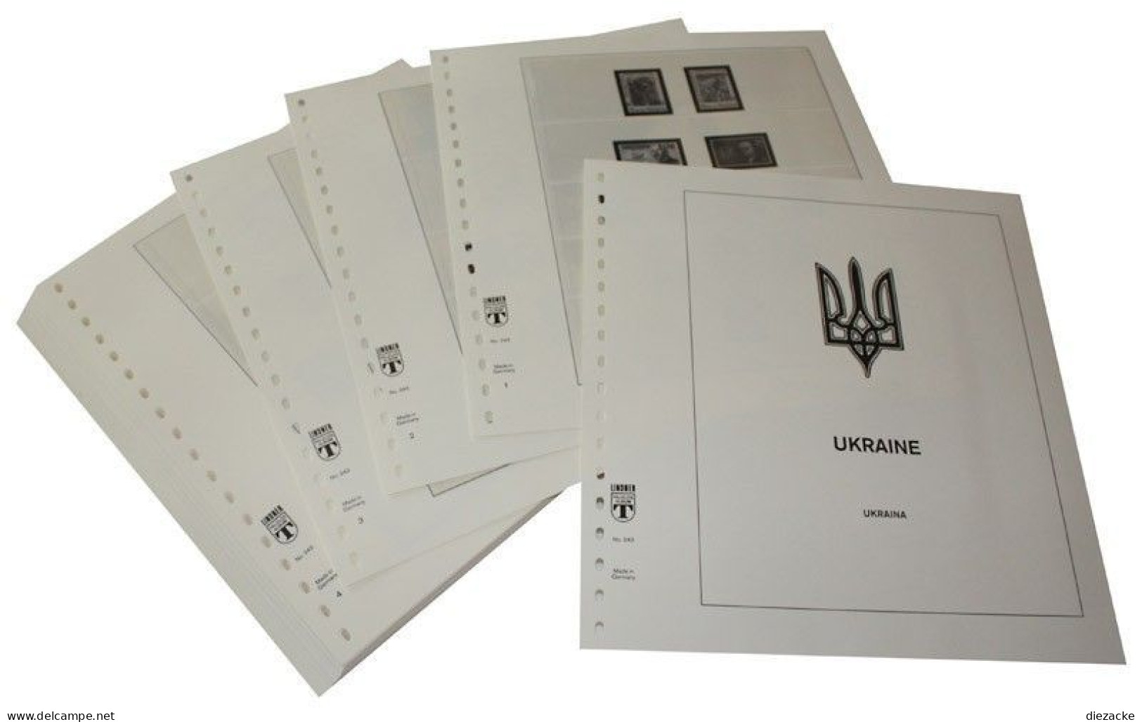 Lindner-T Ukraine 2009-2014 Vordrucke 243-09 Neuware ( - Afgedrukte Pagina's