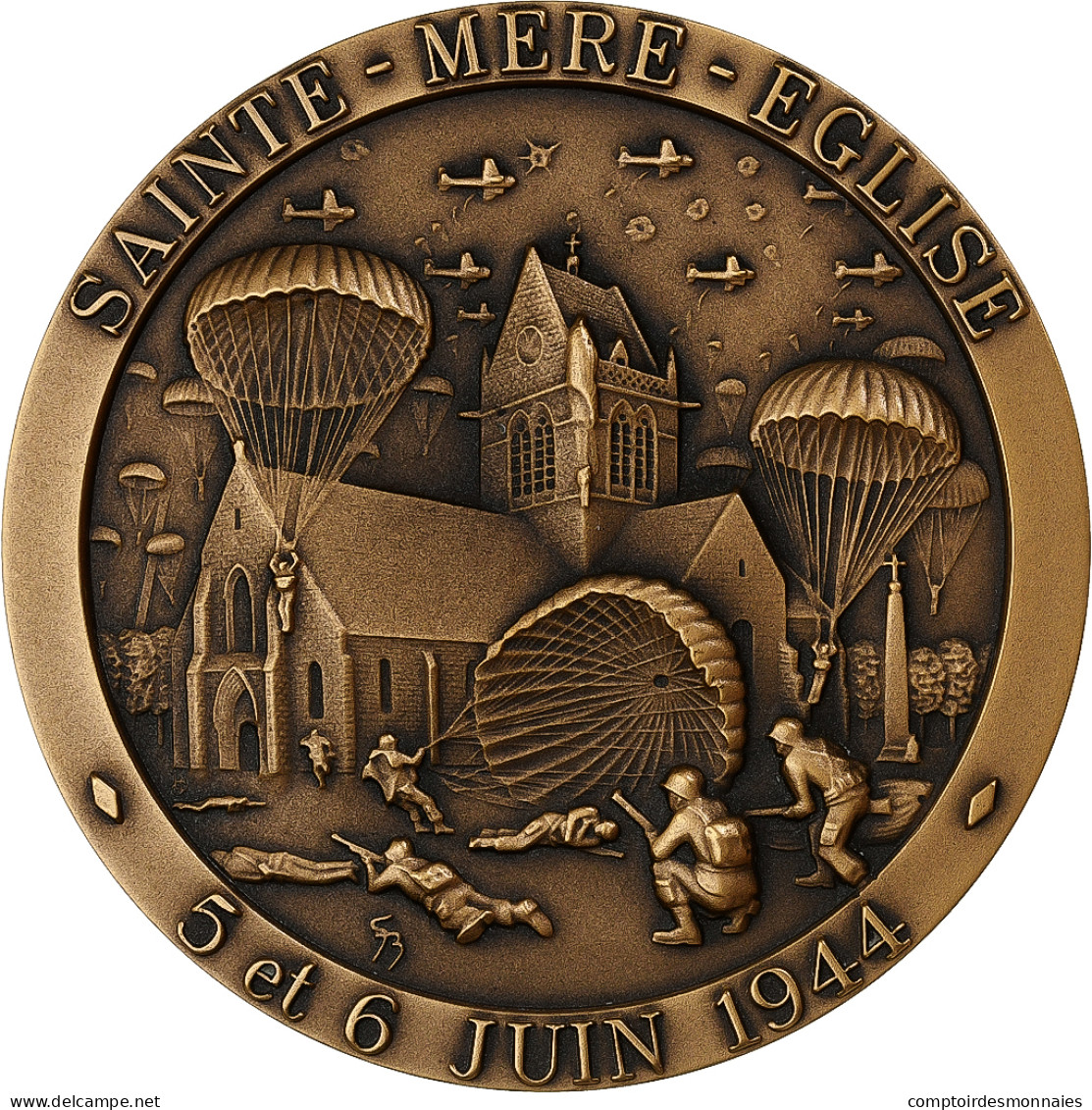 France, Médaille, Musée Des Troupes Aéroportées, Sainte-Mère-Eglise - Autres & Non Classés
