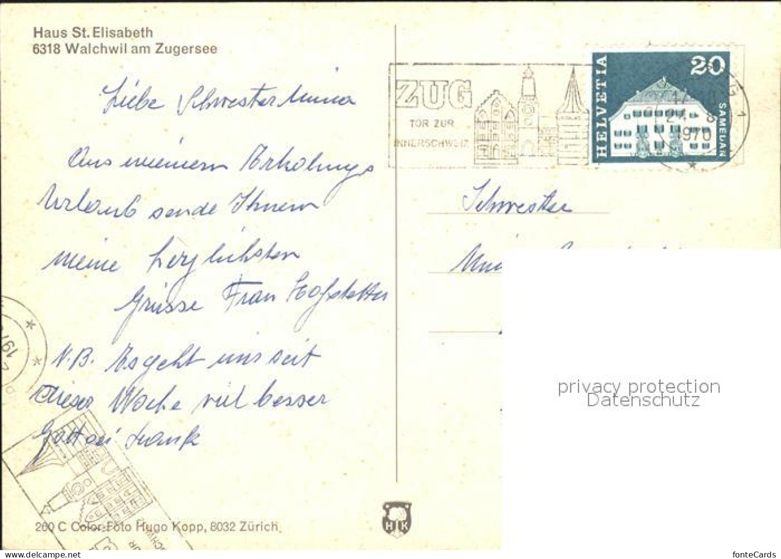 11856169 Walchwil Haus St Elisabeth Walchwil - Autres & Non Classés