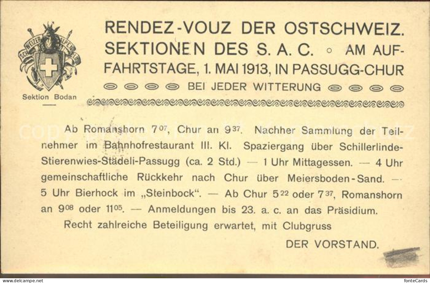 11853169 Kreuzlingen TG Sektion Bodan Rendezvouz Der Ostschweiz Sektionen Des SA - Autres & Non Classés