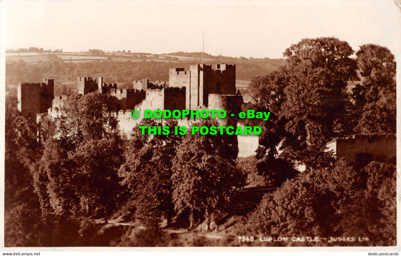 R501646 Ludlow Castle. Judges. 7568. RP. 1953 - Monde