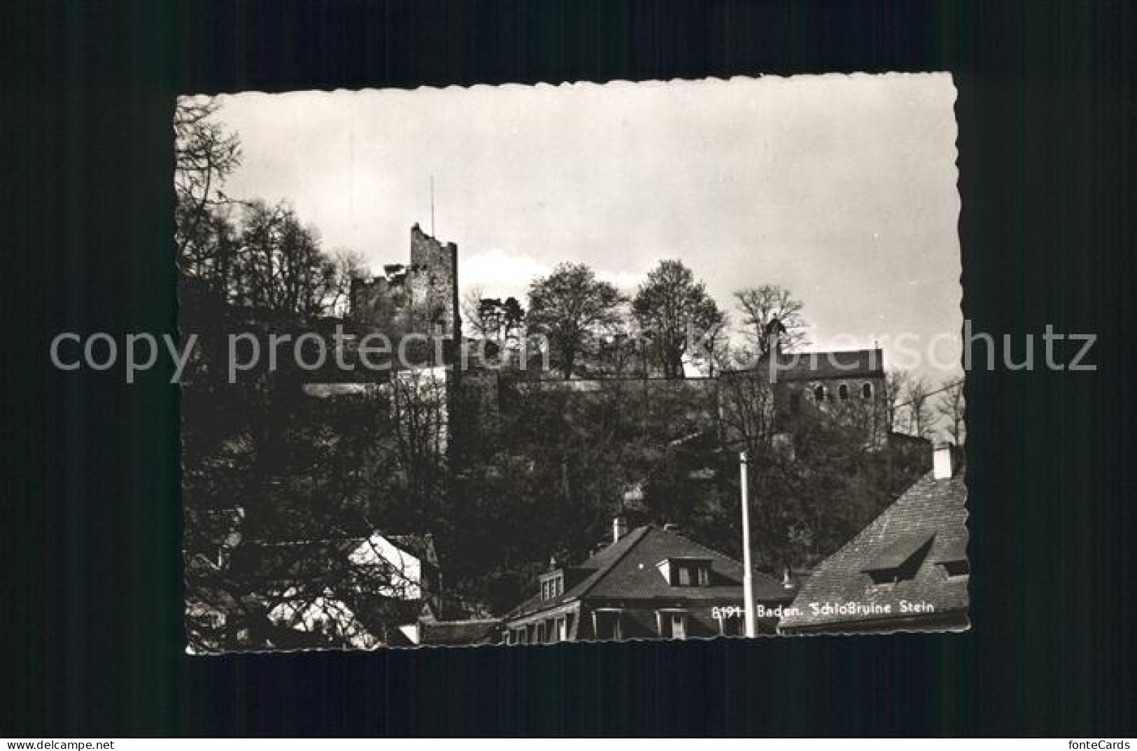 11847219 Baden AG Schlossruine Stein Baden - Sonstige & Ohne Zuordnung