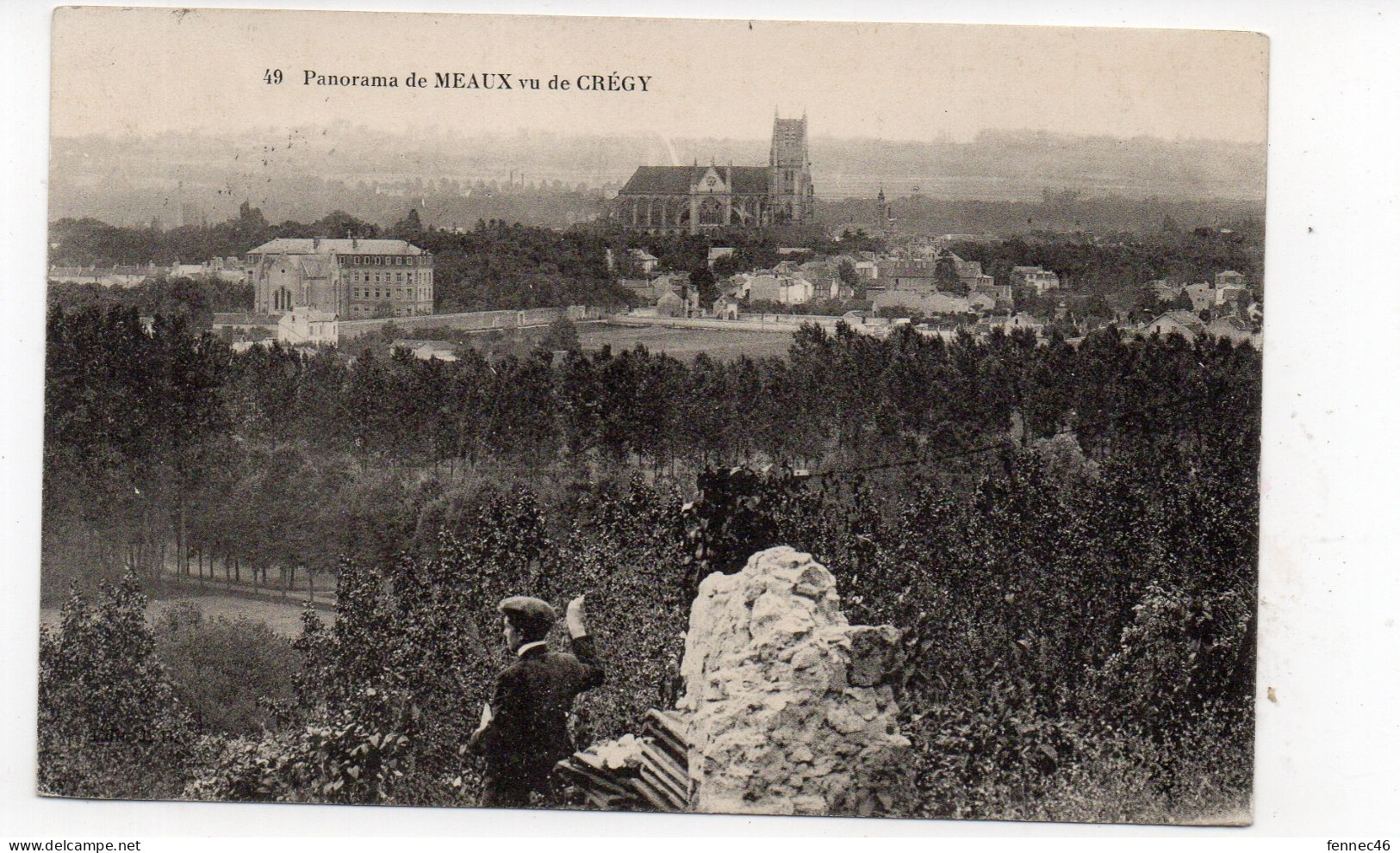 77 - Panorama De MEAUX Vu De Grécy - Animée - 1913 (L132) - Meaux