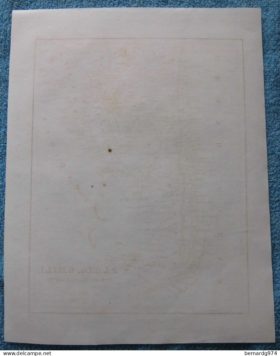 Argentine Chili Patagonie : three antique maps  Jenotte (1840)  Perrot (1834)  Monin (1835)