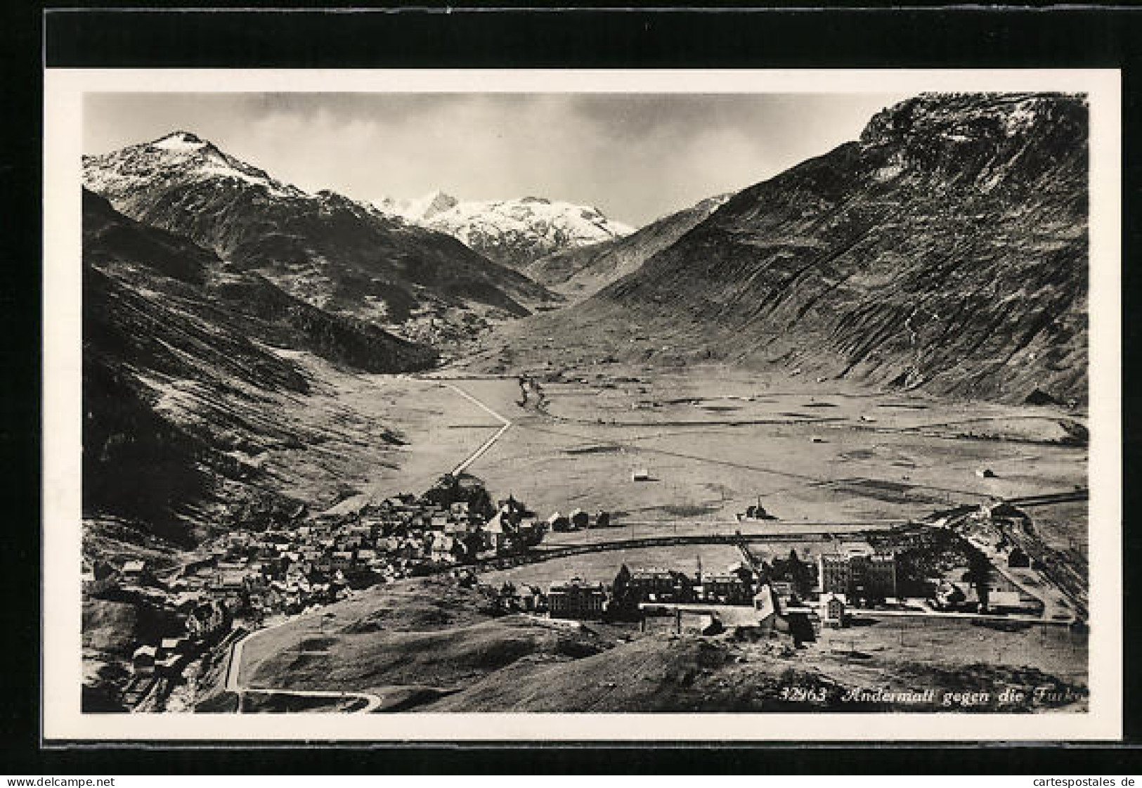 AK Andermatt, Totalansicht Gegen Die Furka  - Andermatt