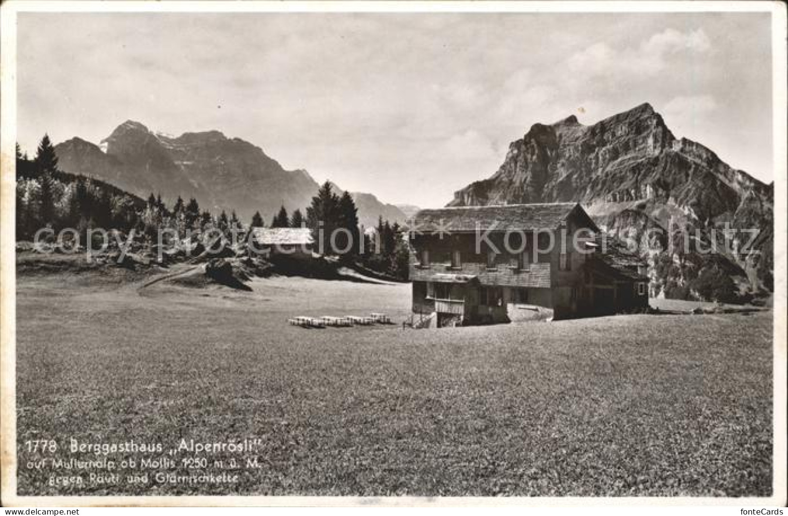 11773629 Mollis Berghaus Alpenroesli Mulleralp  Mollis - Andere & Zonder Classificatie