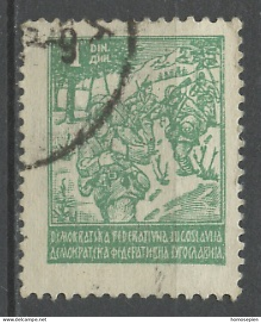 Yougoslavie - Jugoslawien - Yugoslavia 1945 Y&T N°423 - Michel N°473 (o) - 1d Partisans En Marche - Used Stamps