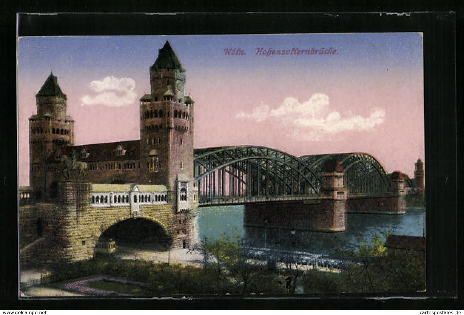 AK Köln A. Rh., Hohenzollernbrücke  - Koeln