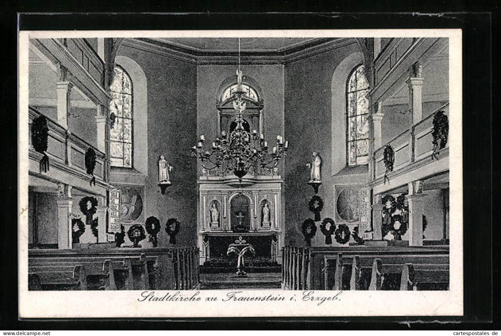 AK Frauenstein I. Erzgeb., Inneres Der Stadtkirche Zu Unserer Lieben Frau  - Frauenstein (Erzgeb.)