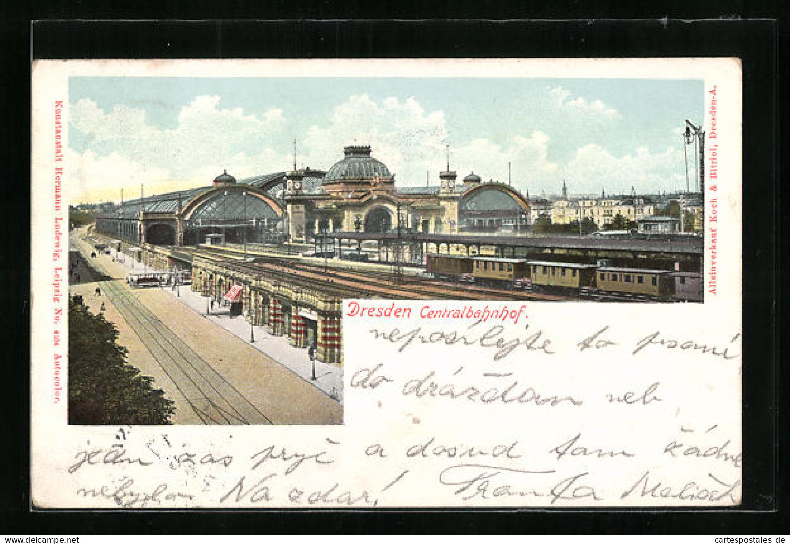 AK Dresden, Central-Bahnhof  - Dresden