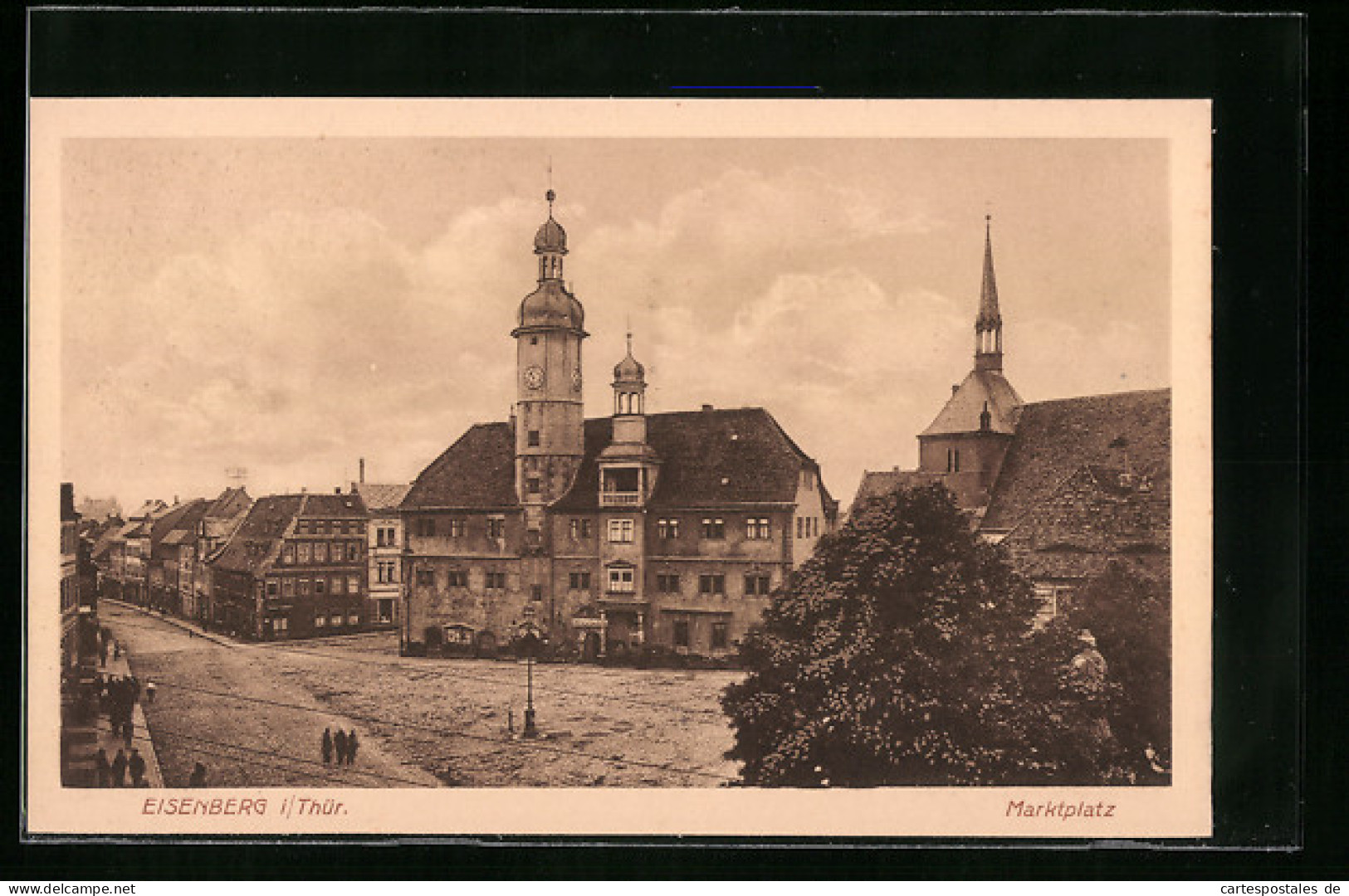 AK Eisenberg I. Thür., Marktplatz  - Eisenberg