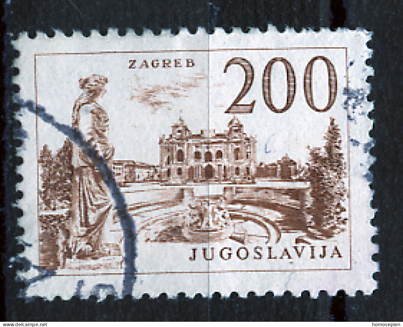 Yougoslavie - Jugoslawien - Yugoslavia 1958 Y&T N°768 - Michel N°866 (o) - 200d Zagreb - Gebruikt