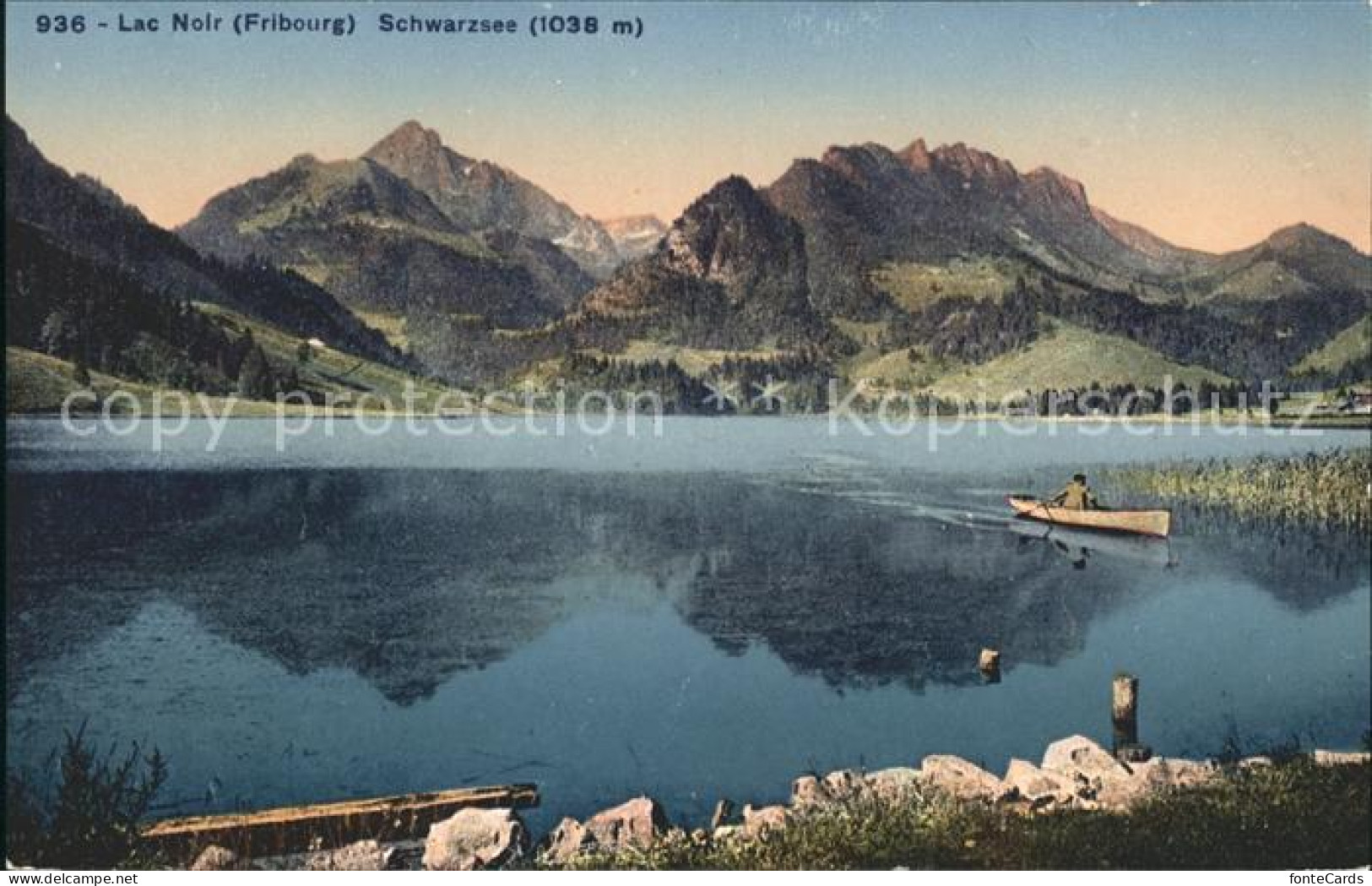 11755909 Lac Noir FR Panorama Fribourg - Altri & Non Classificati