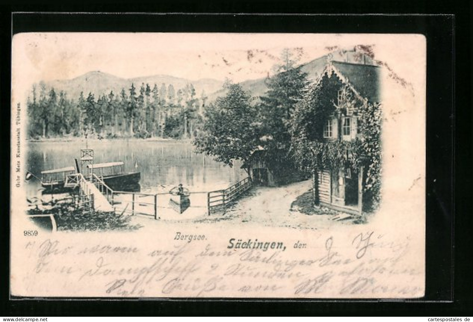 AK Säckingen, Idylle Am Bergsee  - Bad Säckingen