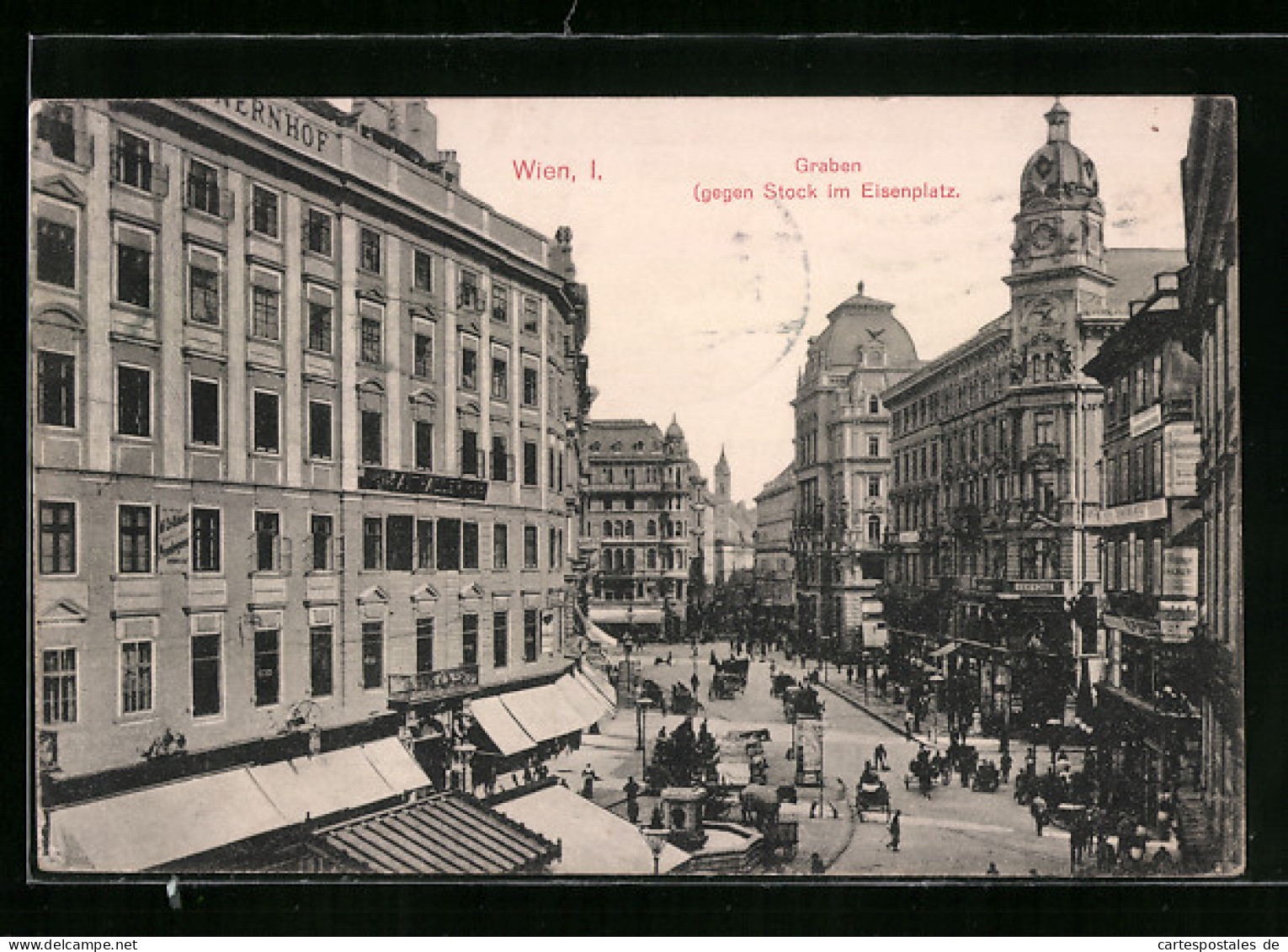 AK Wien, Graben Mit Hotel Und Eisenplatz  - Other & Unclassified