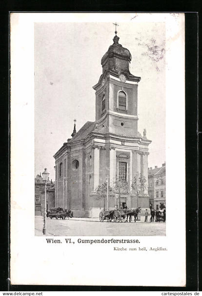 AK Wien, Kirche In Der Gumpendorferstrasse  - Autres & Non Classés