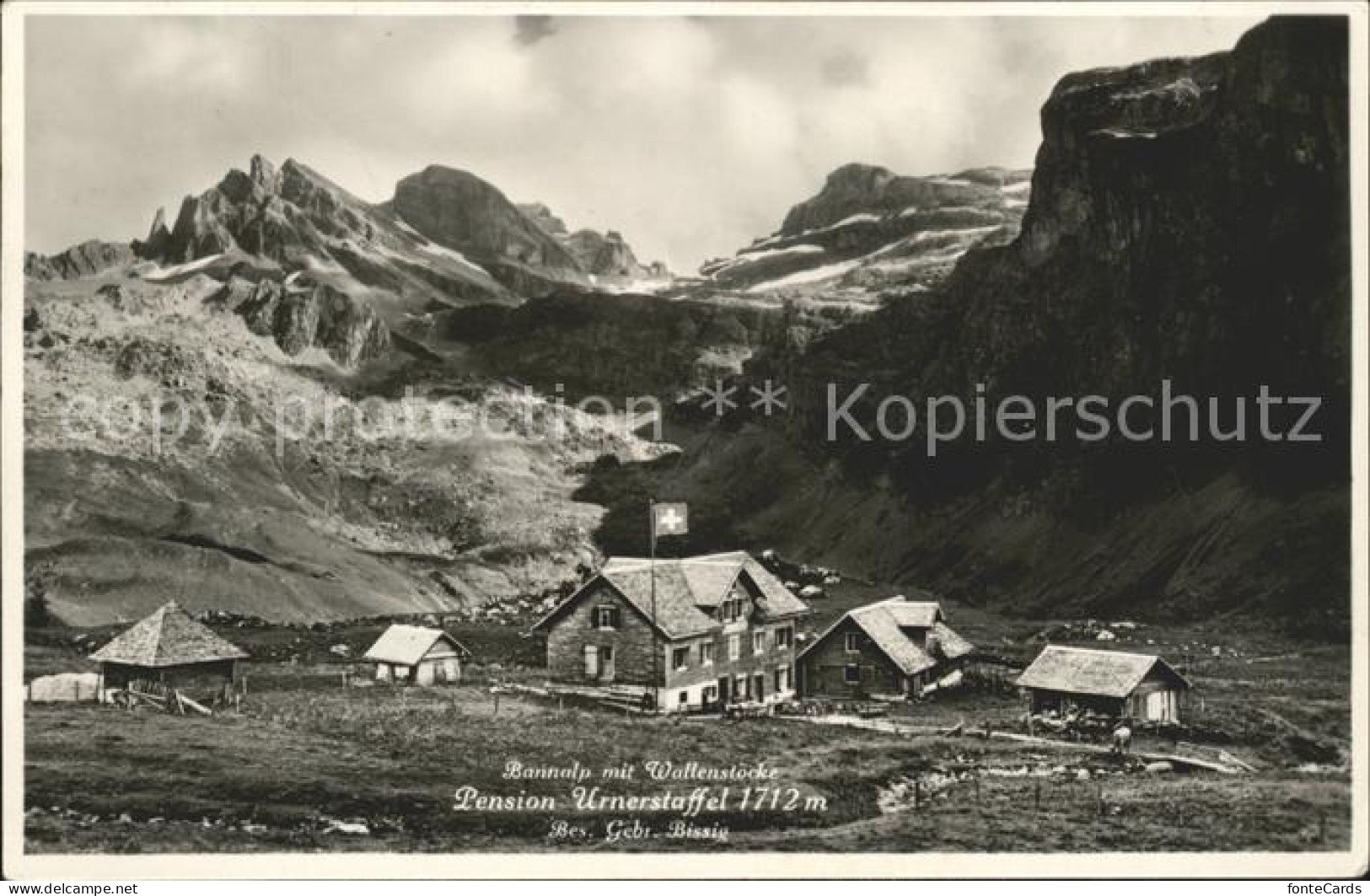 11749869 Oberrickenbach Pension Urnerstaffel Mit Bannalp Und Wallenstoecke Oberr - Autres & Non Classés