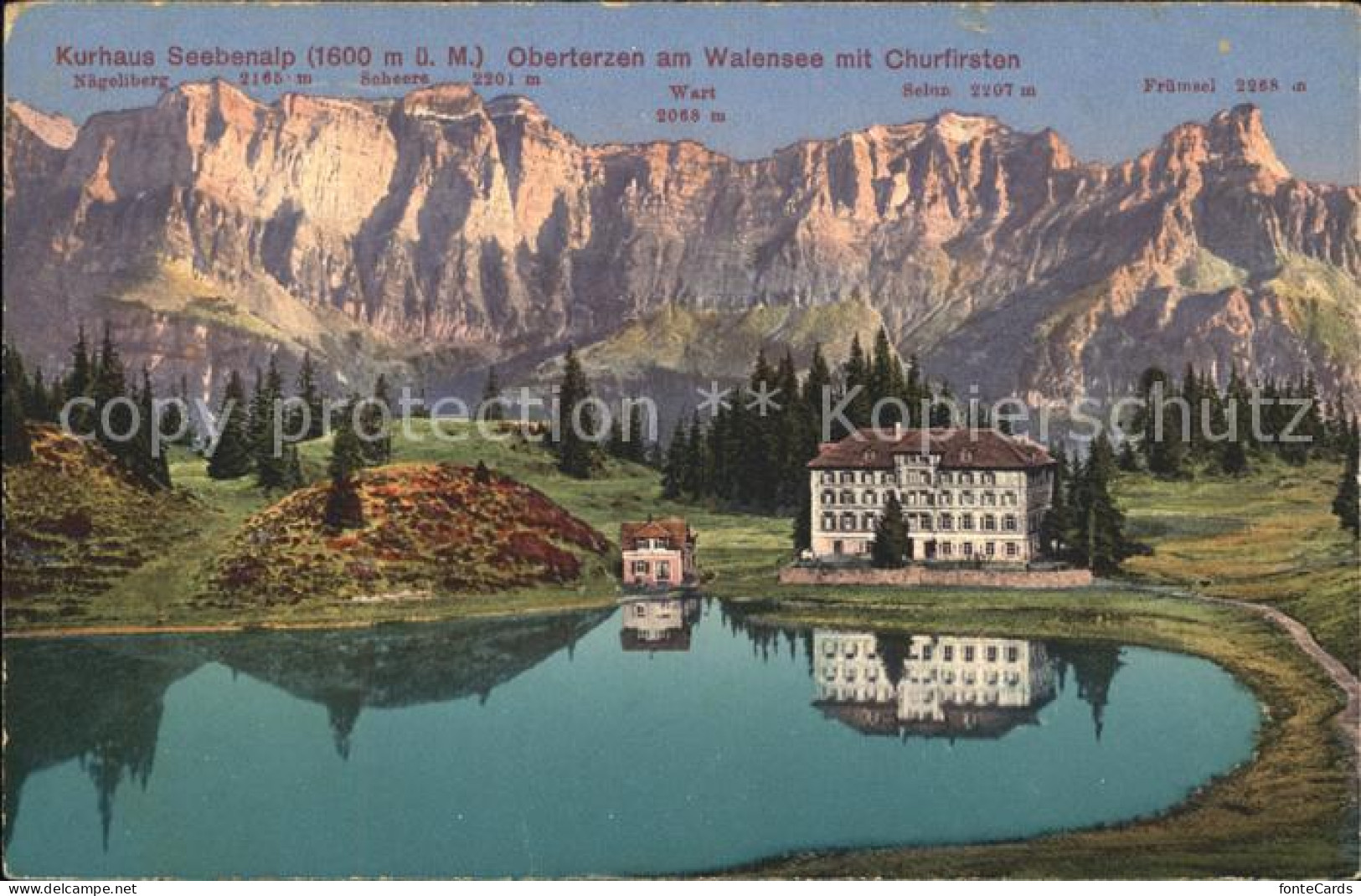 11747769 Oberterzen Kurhaus Seebenalp Walensee Churfirsten Oberterzen - Sonstige & Ohne Zuordnung