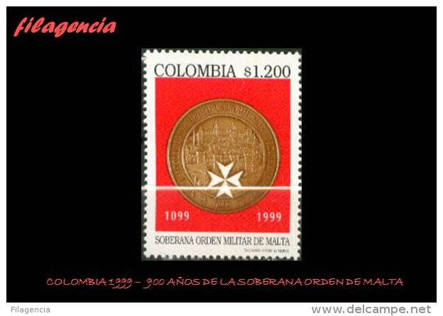 AMERICA. COLOMBIA MINT. 1999 900 AÑOS DE LA SOBERANA ORDEN DE MALTA - Colombie