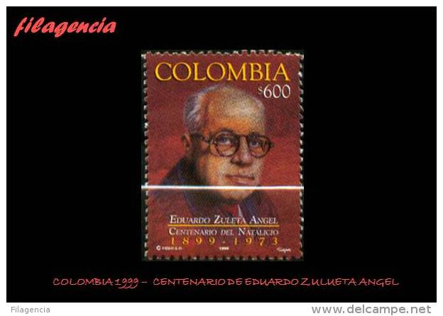 AMERICA. COLOMBIA MINT. 1999 CENTENARIO DE EDUARDO ZULUETA ÁNGEL - Colombie