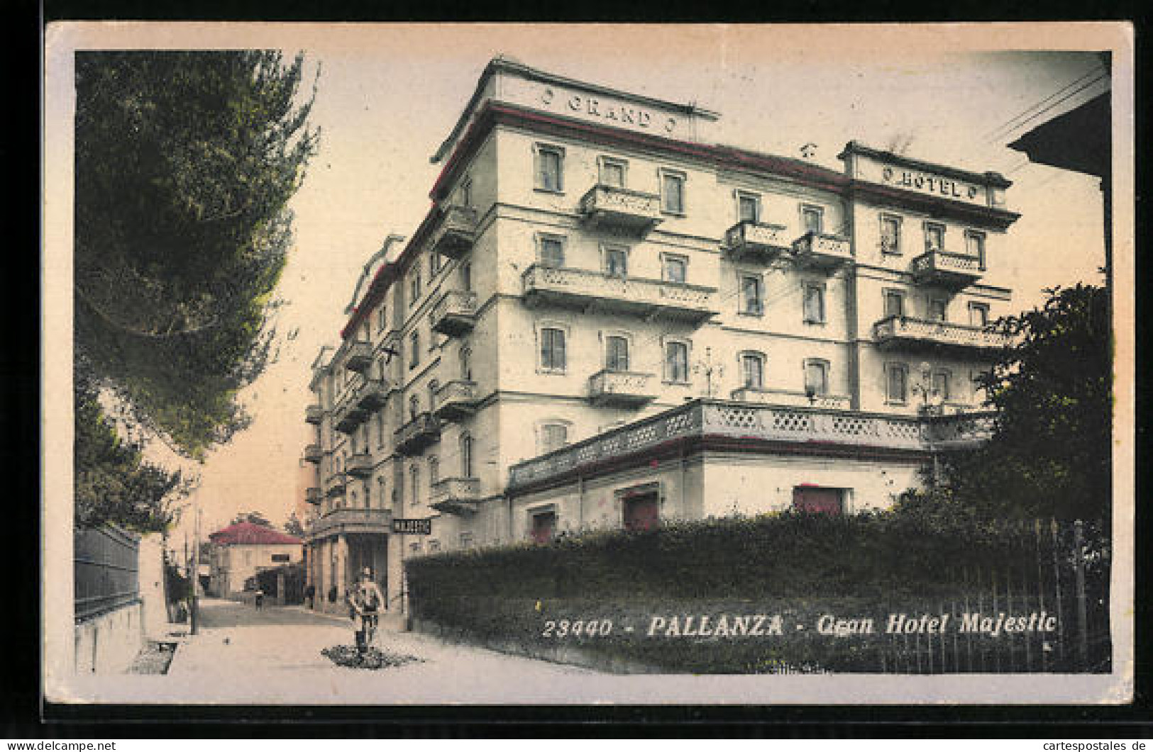 Cartolina Pallanza, Gran Hotel Majestic  - Sonstige & Ohne Zuordnung