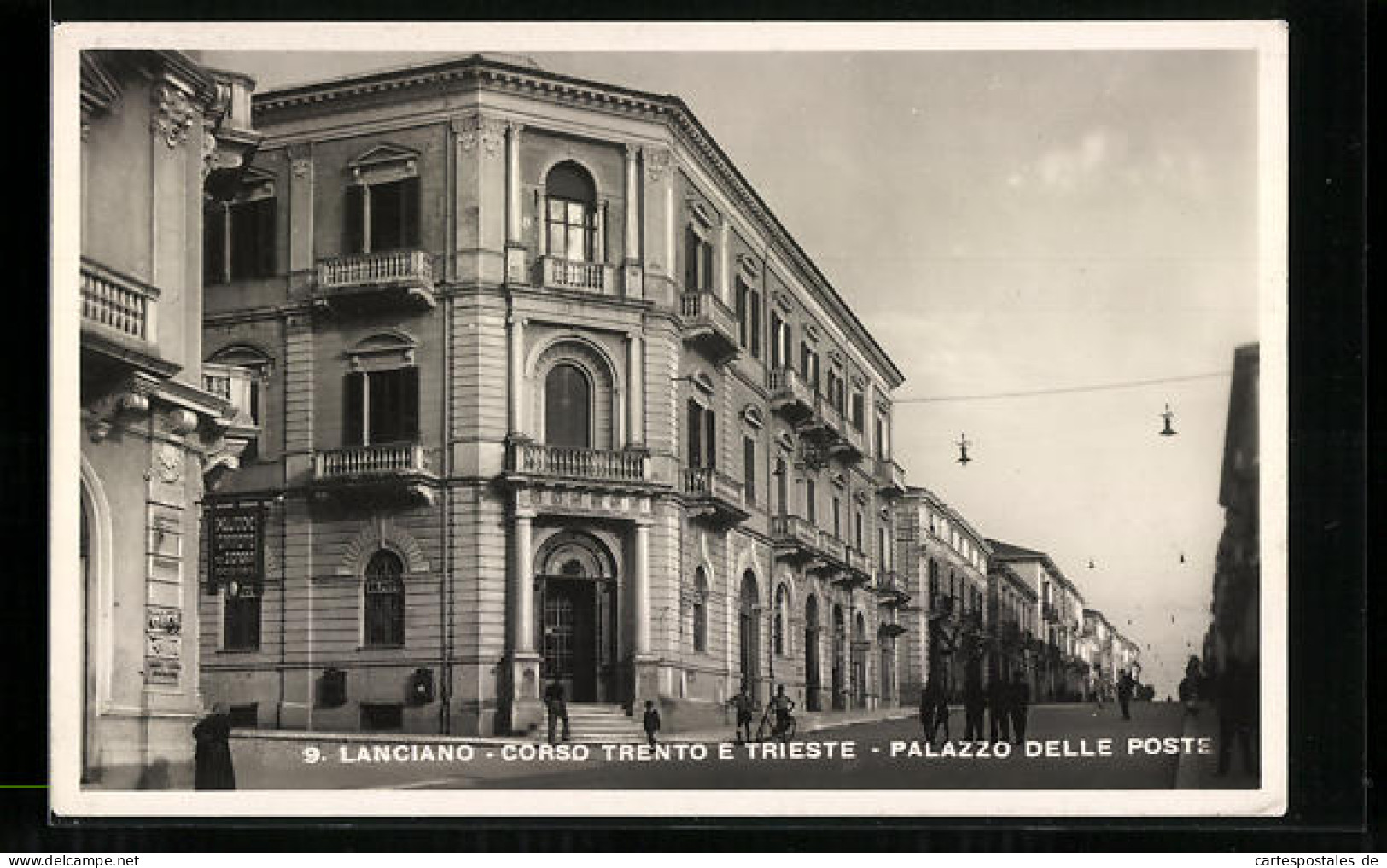 Cartolina Lanciano, Corso Trento E Trieste, Palazzo Delle Poste  - Other & Unclassified