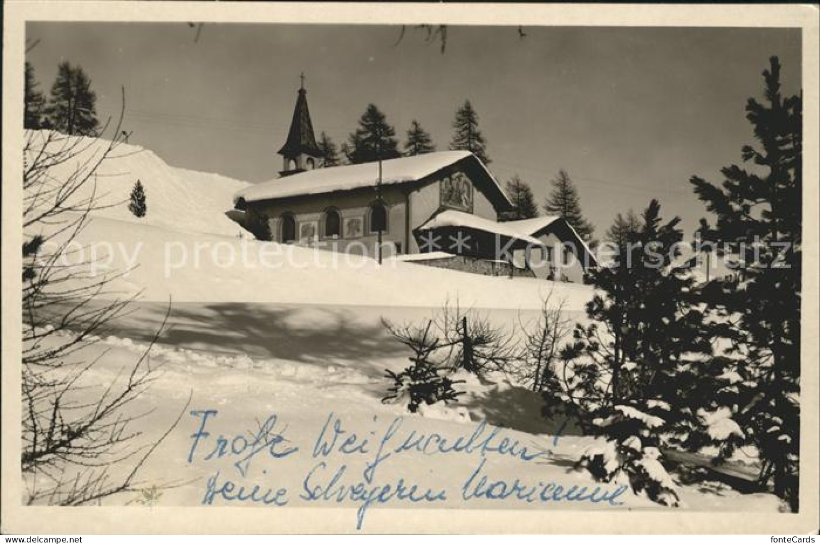 11739209 St Moritz GR Kirchlein Regina Pacis St Moritz GR - Autres & Non Classés